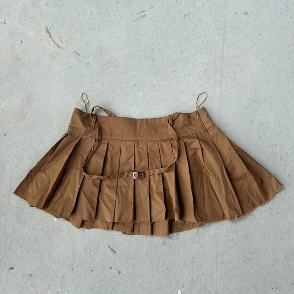 Zara Pleated bown mini skirt low - mid rise with adjustable belt - Picture 2 of 2